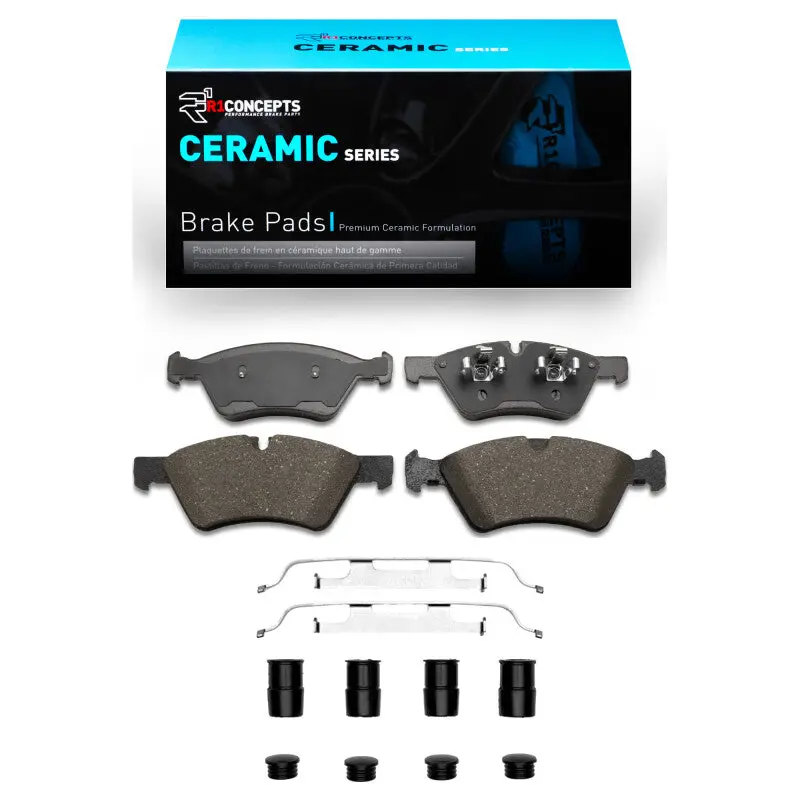 R1 2005-2012 Mercedes-Benz E350 Front R1 Ceramic Pads & Hardware Kit 1