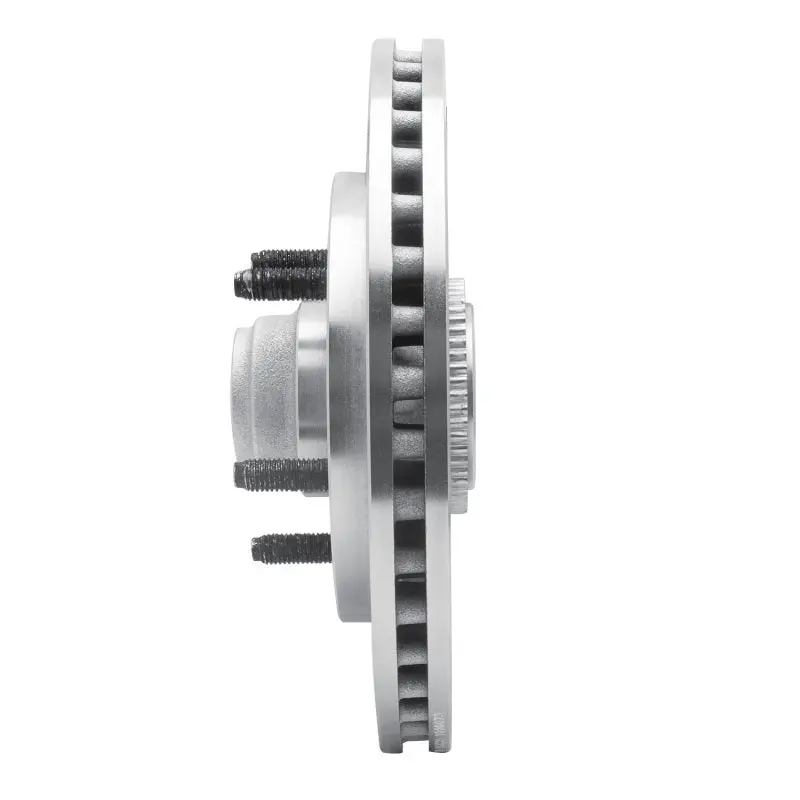 R1 99-04 Ford Expedition Front Left Drilled & Slotted Silver Brake Rotor 2