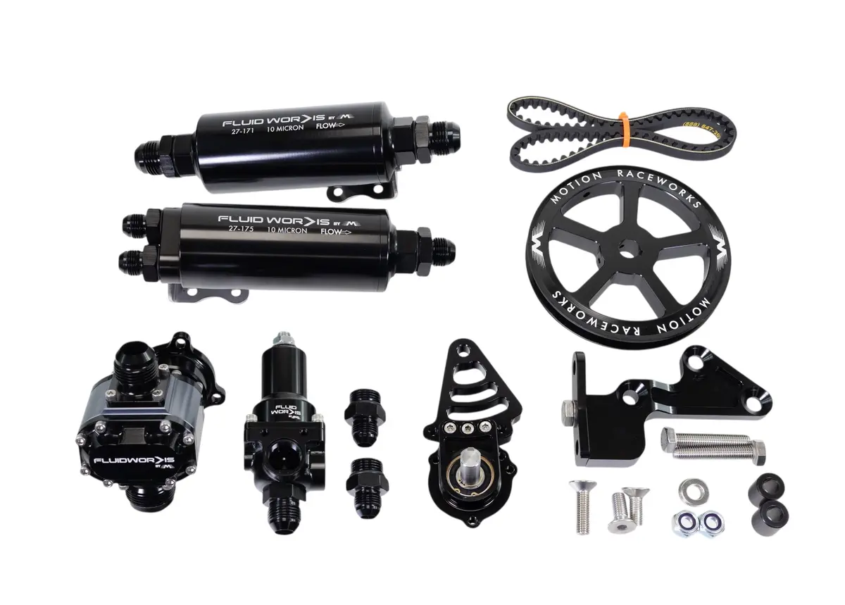 Fluidworks Ls Fbody Spacing / Pass Side Mechanical Fuel System Kit W/ 6, 9 Or 12Gpm Pump 1