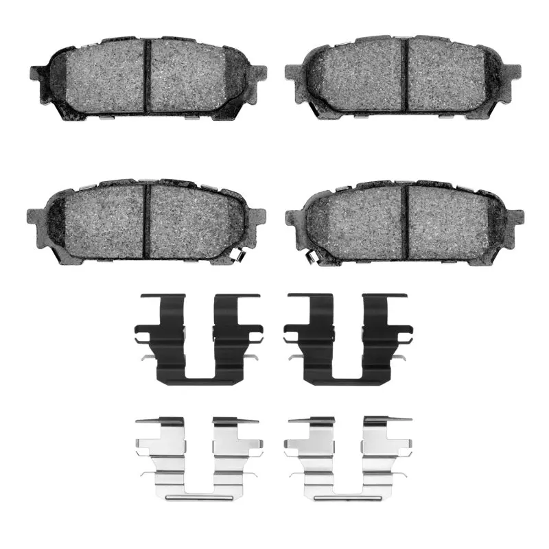 R1 03-08 Subaru Forester Rear Euro Ceramic Brake Pads And Hardware Kit 1