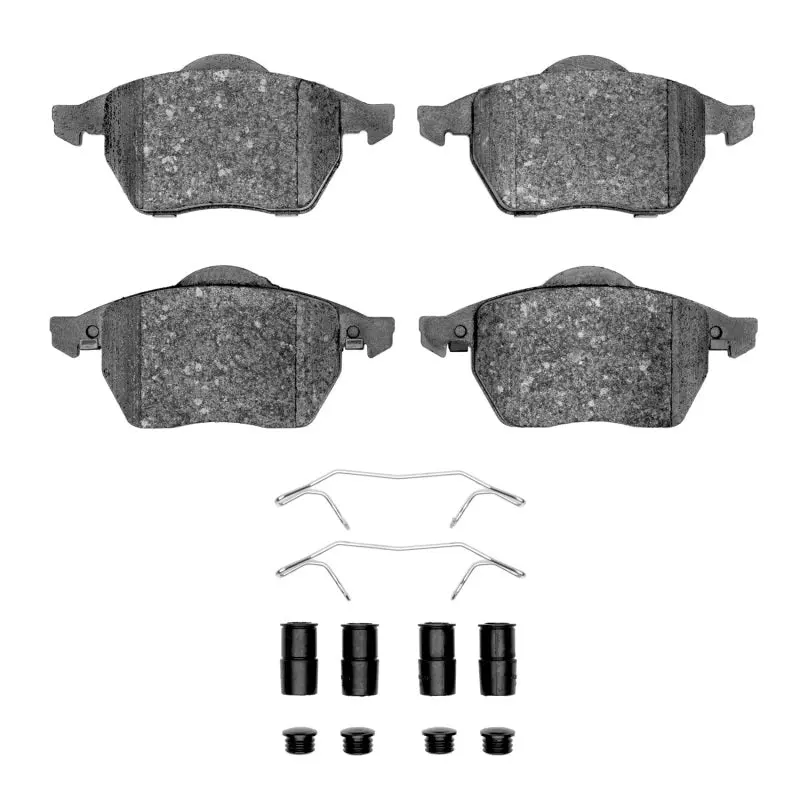R1 96-99 Volkswagen Golf Front Semi Met Pads & Hardware Kit 1