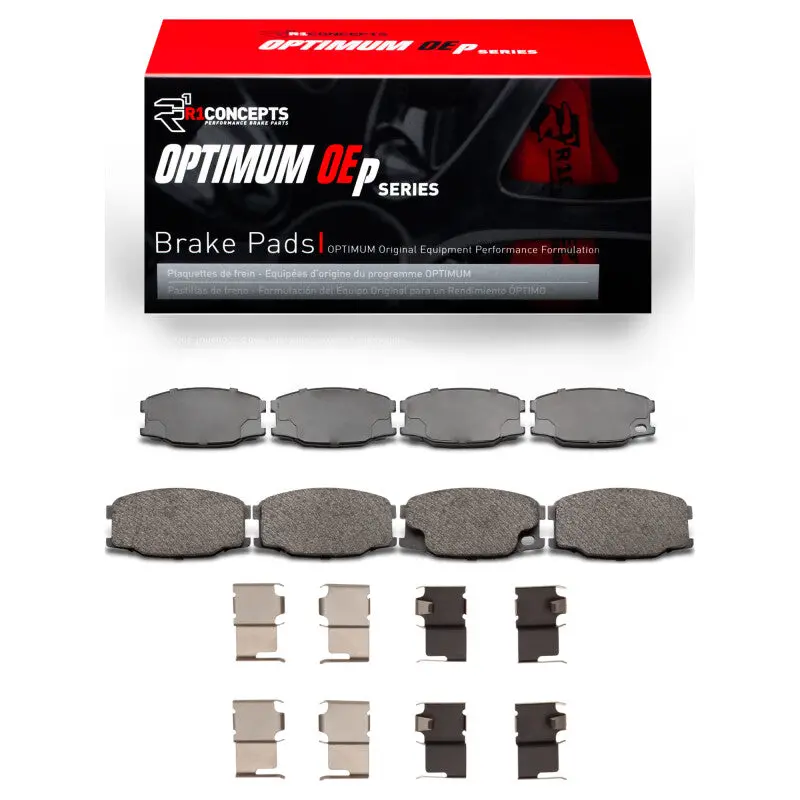 R1 1995-2004 Mitsubishi Fuso Fe Front/Rear R1 Optimum Oe Pads & Hardware Kit 1