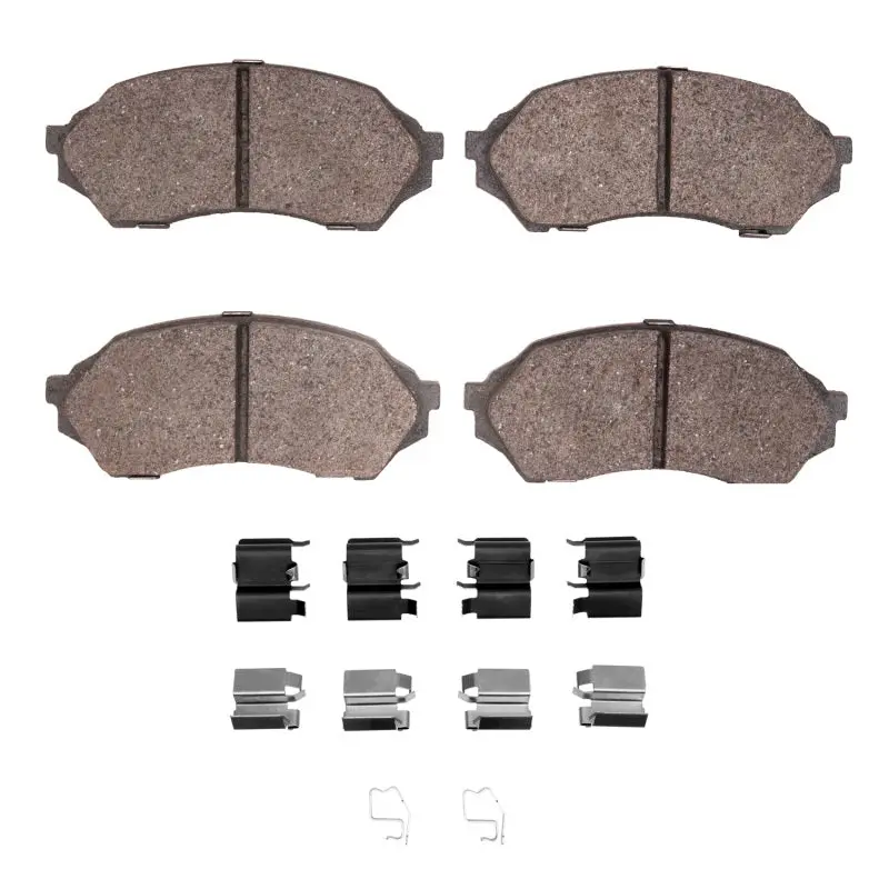 R1 99-01 Mazda Protege Front Semi Met Pads & Hardware Kit 1