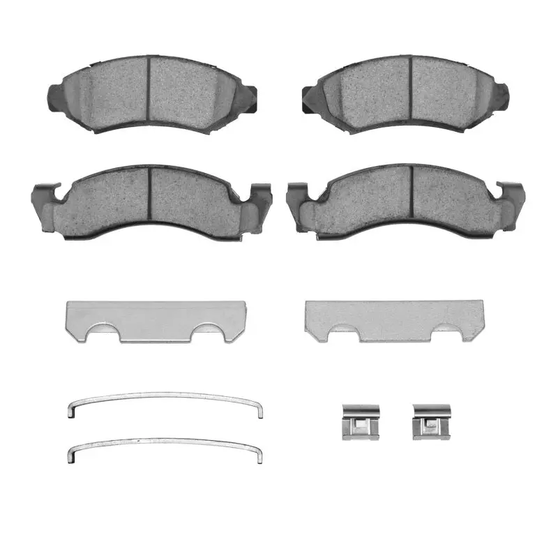R1 73-85 Ford E-100 Econoline Front Semi Met Pads & Hardware Kit 1