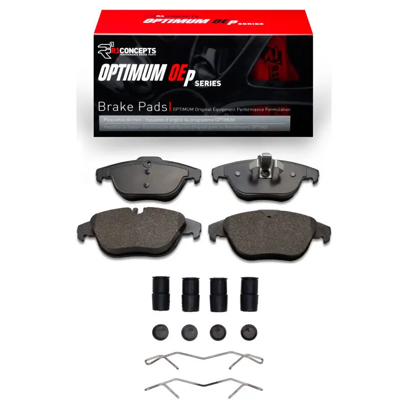 R1 08-15 Mercedes-Benz C300 Sedan Rear Optimum Oe Pads & Hardware Kit 1
