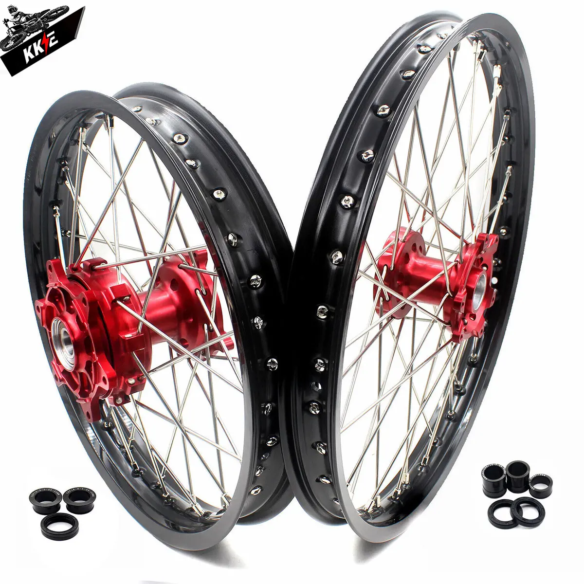 Kke 21" 18" Enduro Cush Drive Wheels Rims Fit Honda Crf250r/450R Cr125r/250R 1