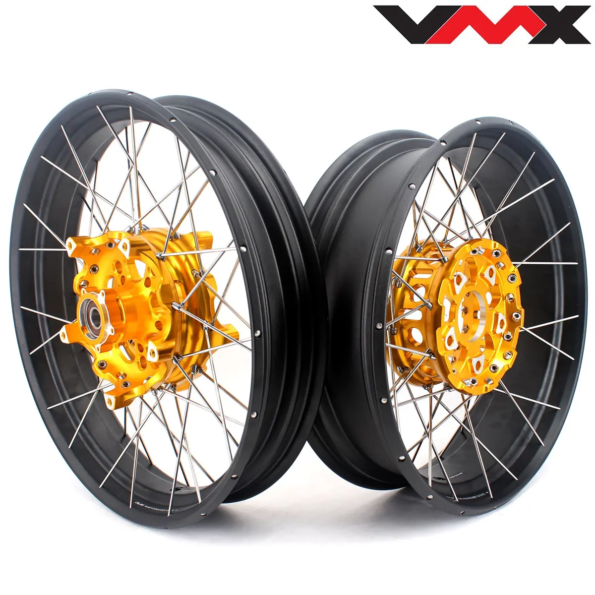 Vmx 19" 17" Tubeless Wheels For Bmw R1200gs R1200gs Adventure 2013-2020 Gold Hub&Black Rim 1