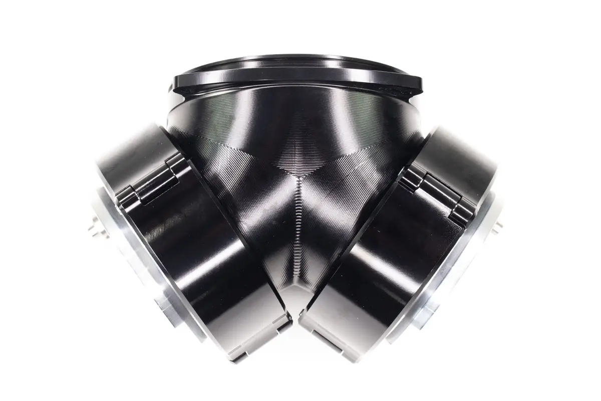 Attachment Only: Billet 'Y' Connection W/ 3" Quick Seals For Icon 92Mm 10-13015Blk 1