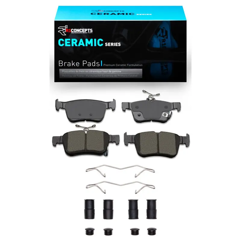 R1 2016-2025 Acura Integra Rear R1 Ceramic Pads & Hardware Kit 1