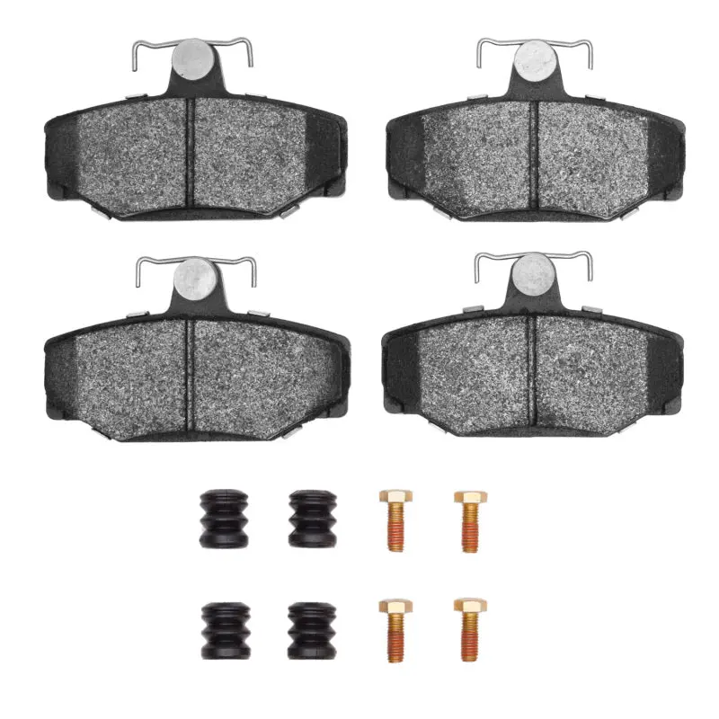 R1 88-00 Volvo 960 Rear Semi Met Pads & Hardware Kit 1