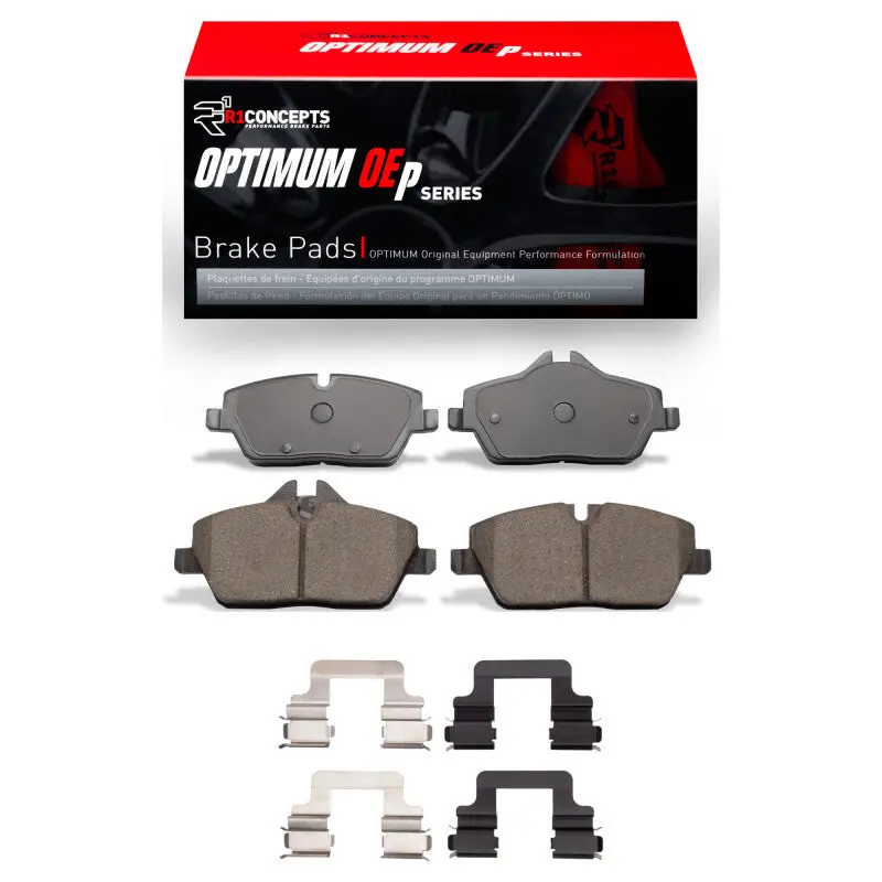 R1 14-19 Mini Cooper (Excl Clubman) Front Optimum Oe Pads & Hardware Kit 1