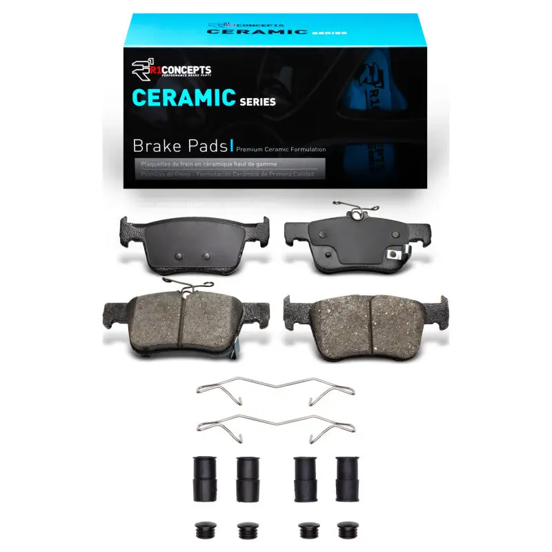 R1 2018-2025 Acura Integra Rear R1 Ceramic Pads & Hardware Kit 1