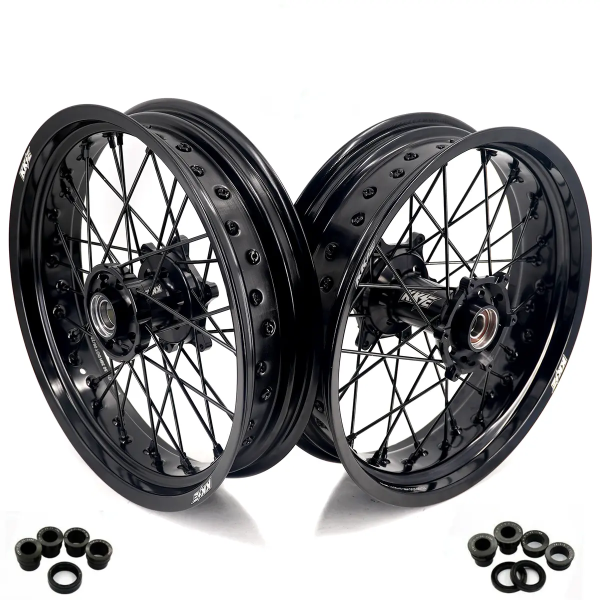 Pre-Order Kke 3.5*17'' & 4.25*17'' Supermoto Wheels Rims Fit Stark Varg Mx Ex Electric Dirt Bike All Black 1