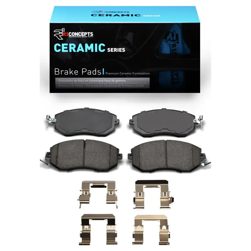 R1 2010-2025 Scion Fr-S Front R1 Ceramic Pads & Hardware Kit 1