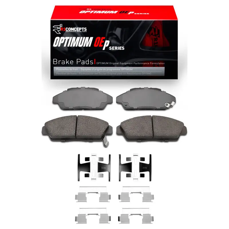 R1 90-93 Honda Accord Coupe Front Optimum Oe Pads & Hardware Kit 1