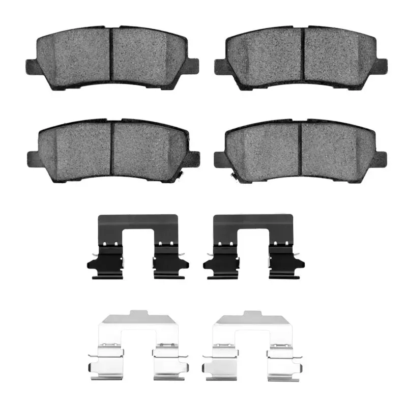 R1 15-21 Ford Mustang Rear Semi Met Pads & Hardware Kit 1