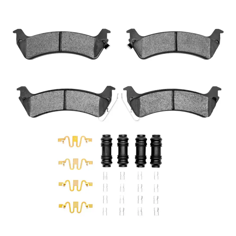 R1 93-98 Jeep Grand Cherokee Rear Semi Met Pads & Hardware Kit 1