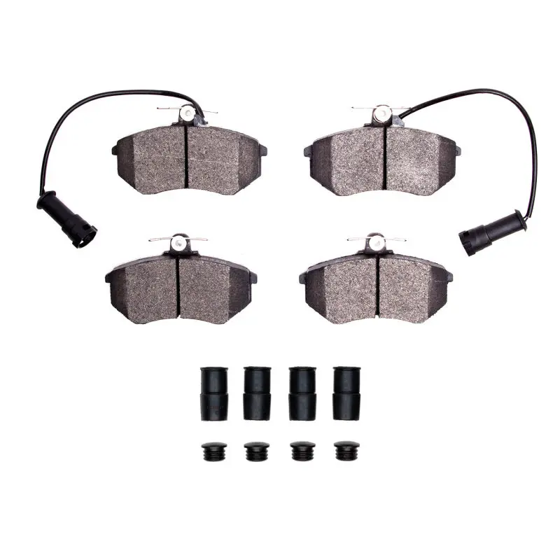 R1 83-91 Audi 100 Quattro Front Semi Met Pads & Hardware Kit 1