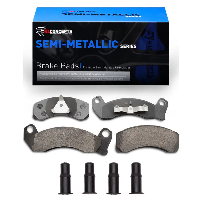 R1 87-93 Ford Mustang Front Semi Met Pads & Hardware Kit 1