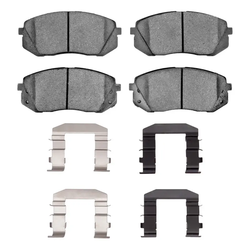 R1 10-17 Hyundai Tucson Front Semi Met Pads & Hardware Kit 1