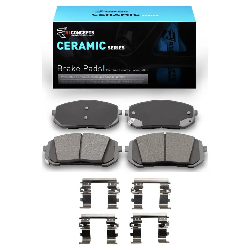 R1 21-25 Hyundai Elantra Front Ceramic Pads & Hardware Kit 1