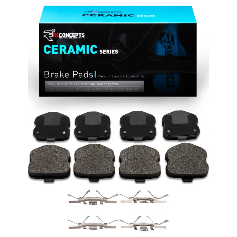 R1 06-13 Chevrolet Corvette Rear Ceramic Pads & Hardware Kit 1