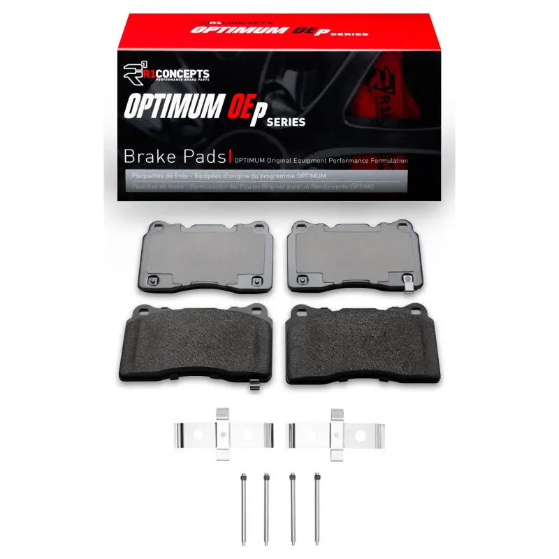 R1 04-14 Ford Mustang Front Optimum Oe Pads & Hardware Kit 1