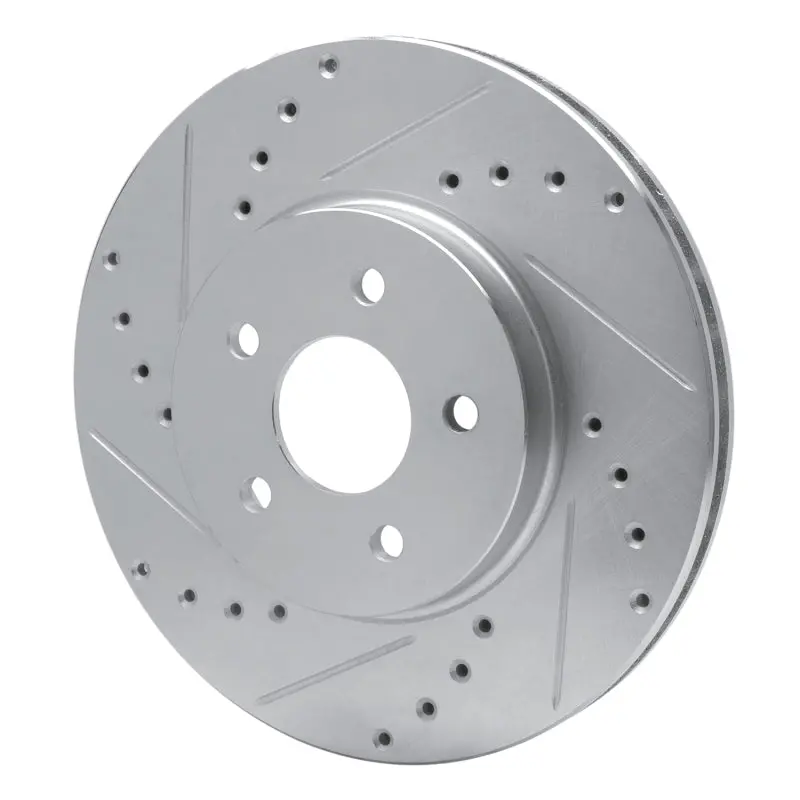 R1 01-08 Ford Mondeo (Mexico) Front Left Drilled & Slotted Silver Brake Rotor 2