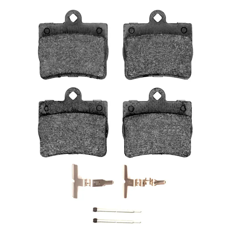 R1 94-98 Mercedes-Benz C280 Rear Euro Ceramic Brake Pads And Hardware Kit 1