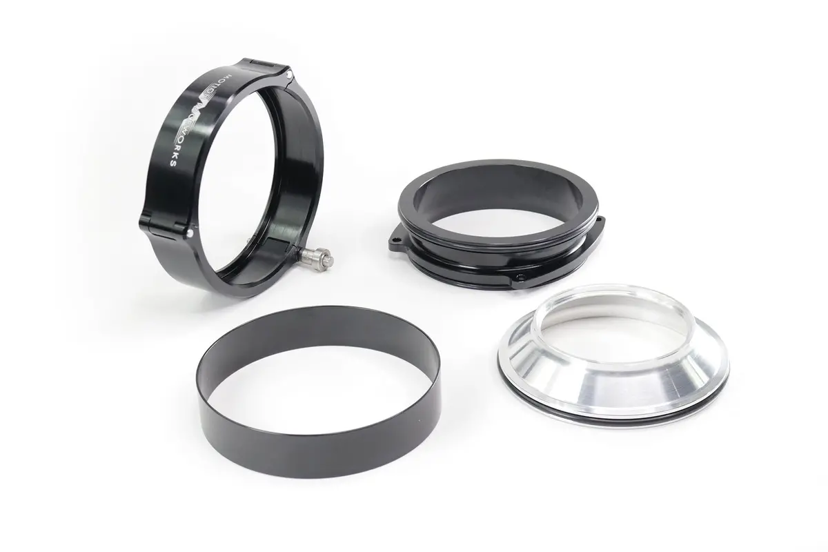 Quick Seal 3" Connector W/ Clamp For Icon 102Mm Throttle Body - Black 10-14012Blk-1 1