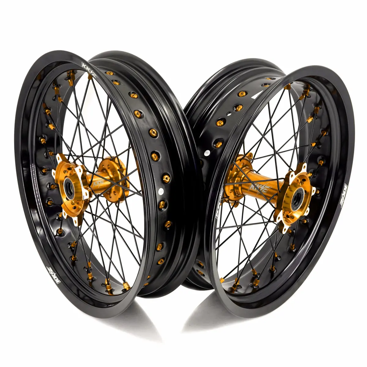 Kke Factory Stock Kke 3.5/4.25*17" Electric Supermoto Wheels Rim Fit For Surron Ultra Bee 2023-2025 Gold 1