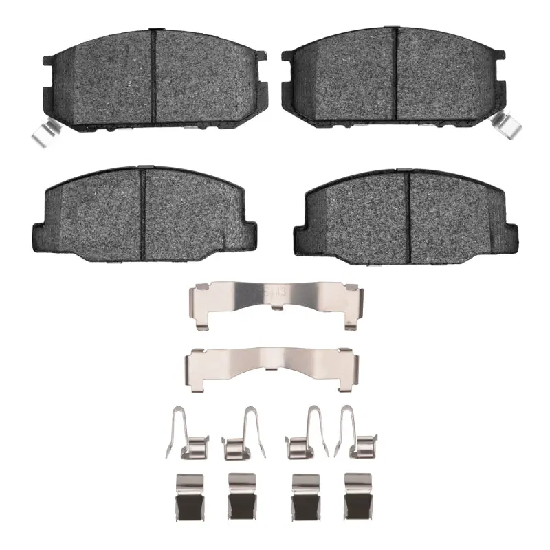 R1 82-85 Toyota Celica Front Euro Ceramic Brake Pads And Hardware Kit 1
