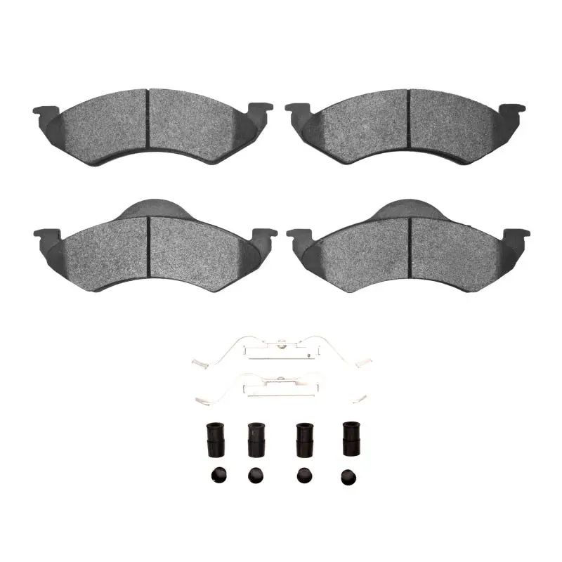 R1 00-02 Dodge Dakota 4Wd Front Semi Met Pads & Hardware Kit 1