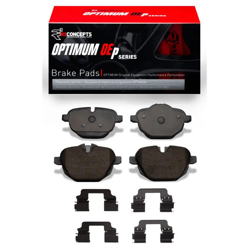 R1 11-20 Bmw 530I Xdrive Rear Optimum Oe Pads & Hardware Kit 1