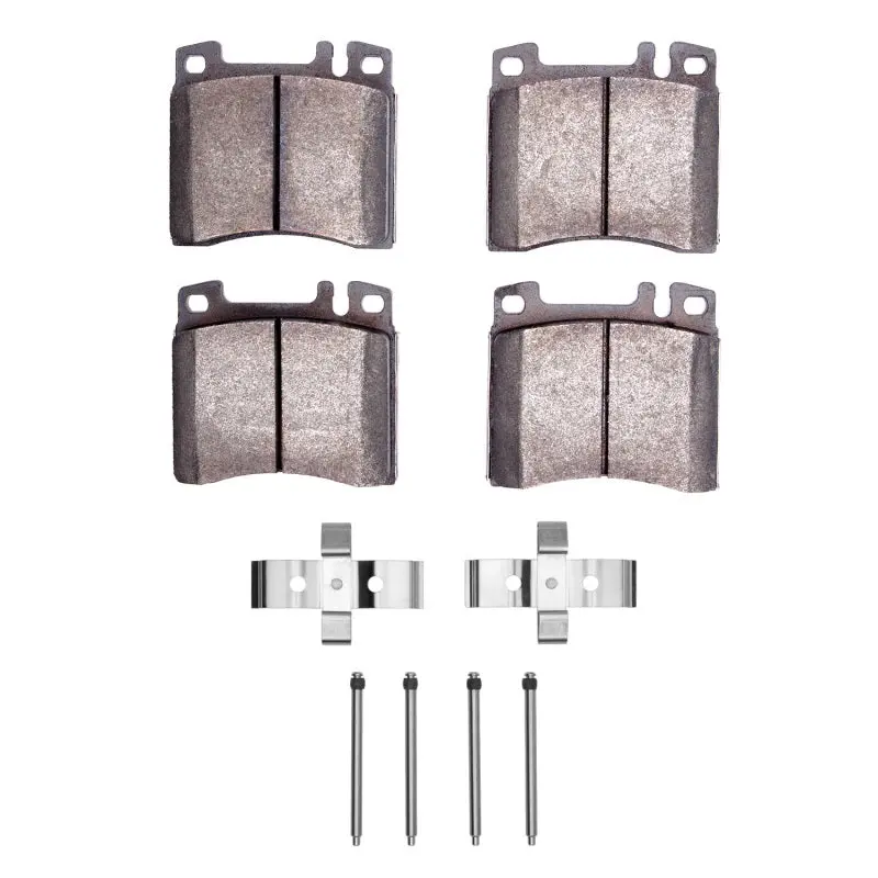 R1 91-99 Mercedes-Benz 300Sd Front Semi Met Pads & Hardware Kit 1