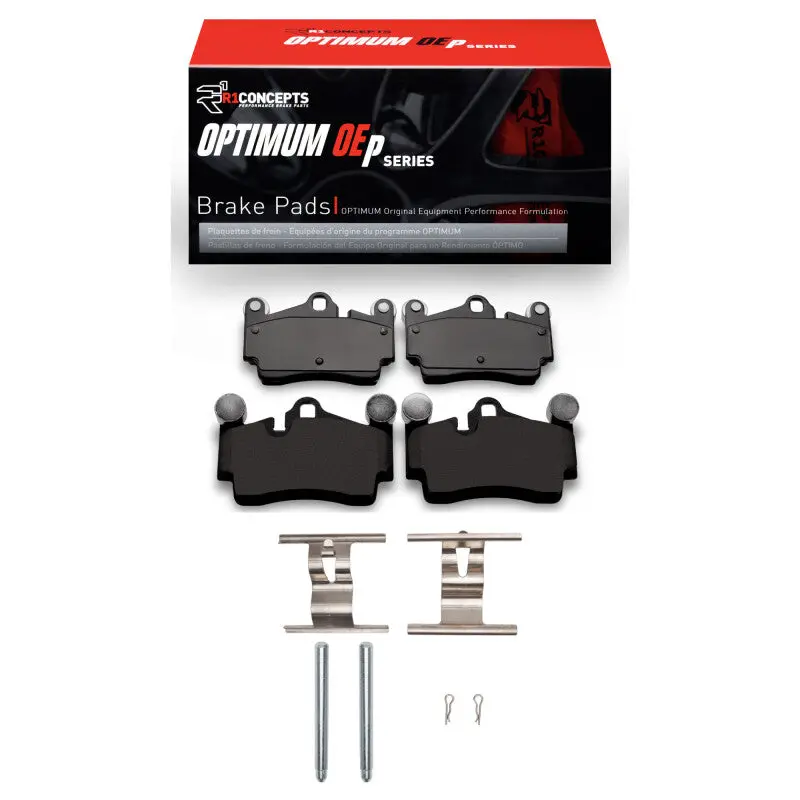 R1 03-10 Porsche Cayenne Rear Optimum Oe Pads & Hardware Kit 1