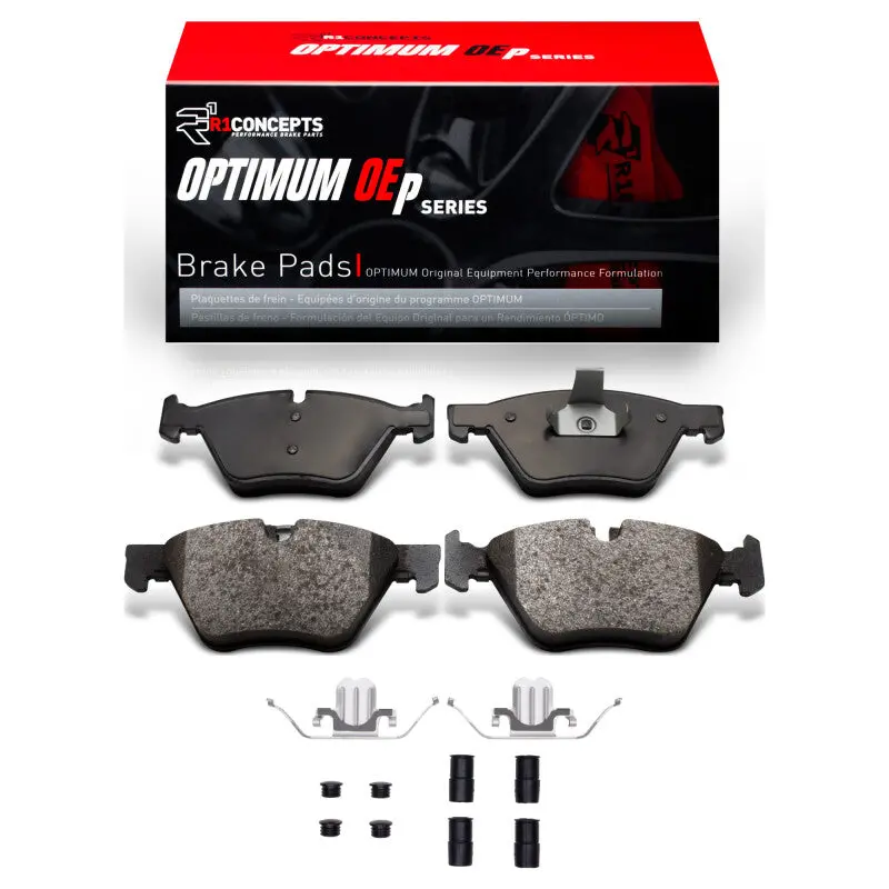 R1 2006-2010 Bmw 328I Xdrive Front R1 Optimum Oe Pads & Hardware Kit 1