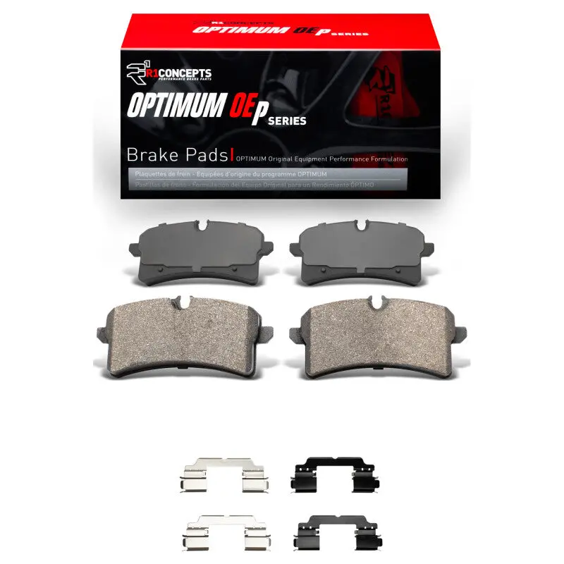 R1 2015-2018 Porsche Macan Rear R1 Optimum Oe Pads & Hardware Kit 1