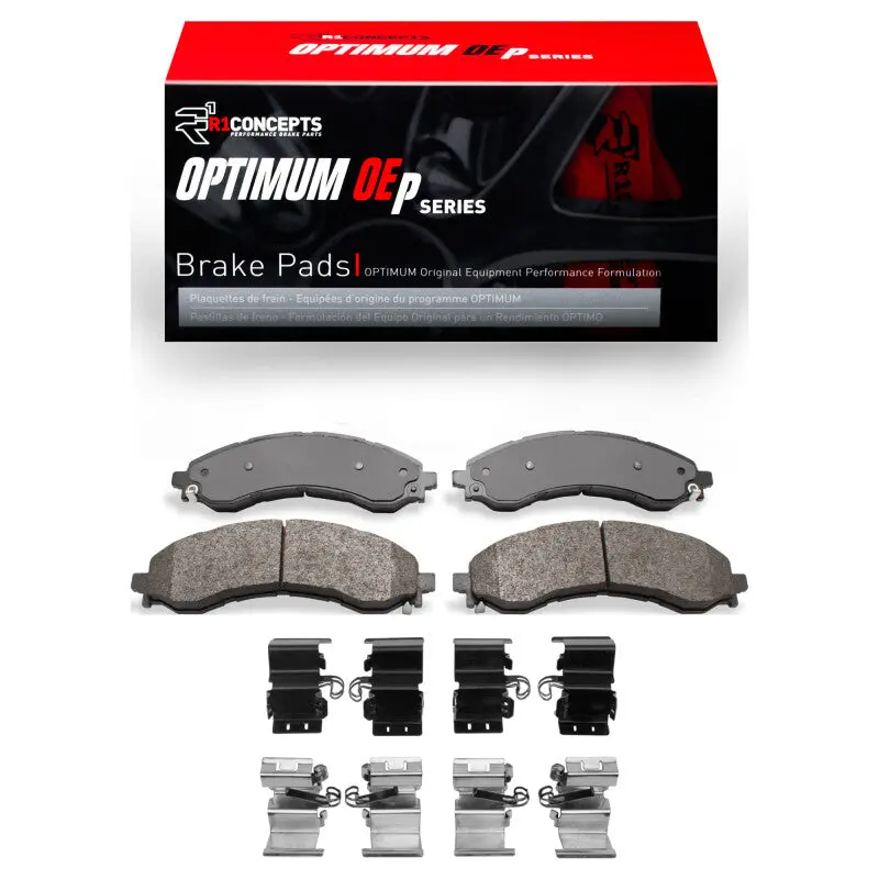 R1 21-25 Chevrolet Express 4500 Front Optimum Oe Pads & Hardware Kit 1