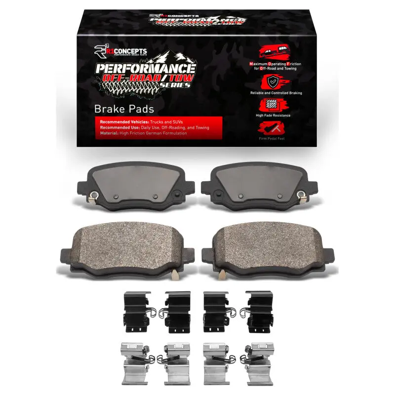 R1 14-23 Chrysler 200 Rear Performance Off-Road/Tow Brake Pads & Hardware Kit 1