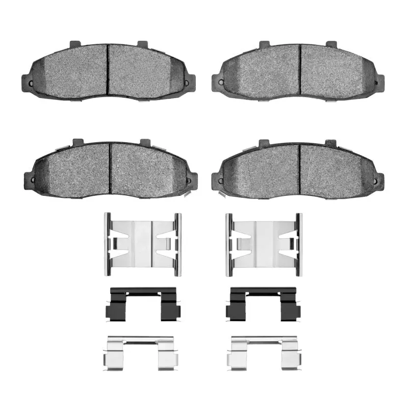 R1 97-04 Ford F-150 Rwd Front Semi Met Pads & Hardware Kit 1