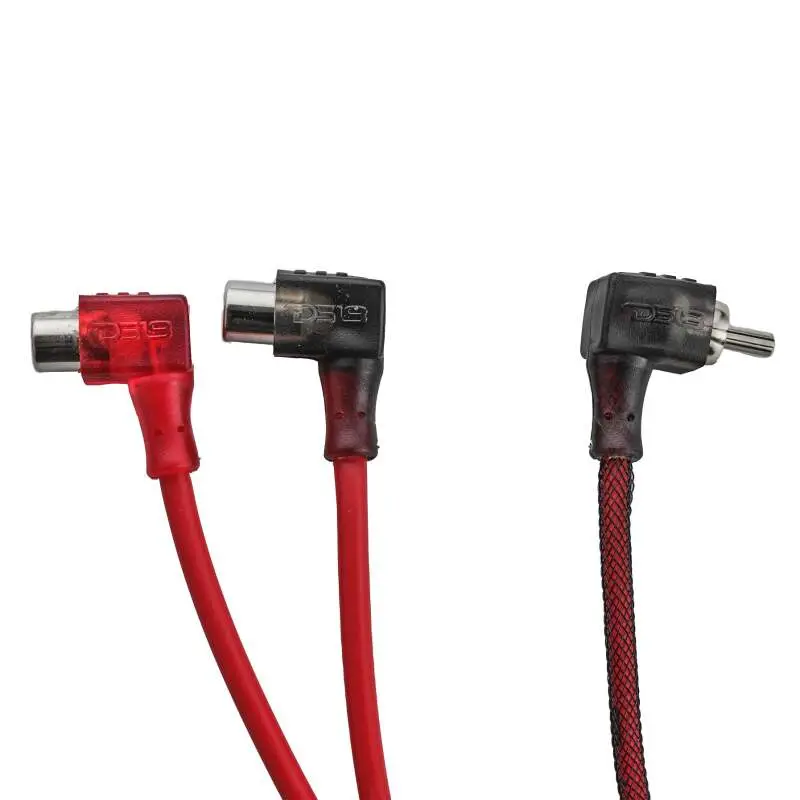 Ds18 Level 2 Rca Wire Y Connector 1 Male To 2 Females Smart 90-Degree Connectors 1