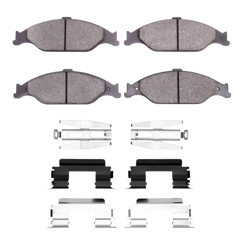R1 1999-2004 Ford Mustang Front R1 Semi Met Pads & Hardware Kit 1