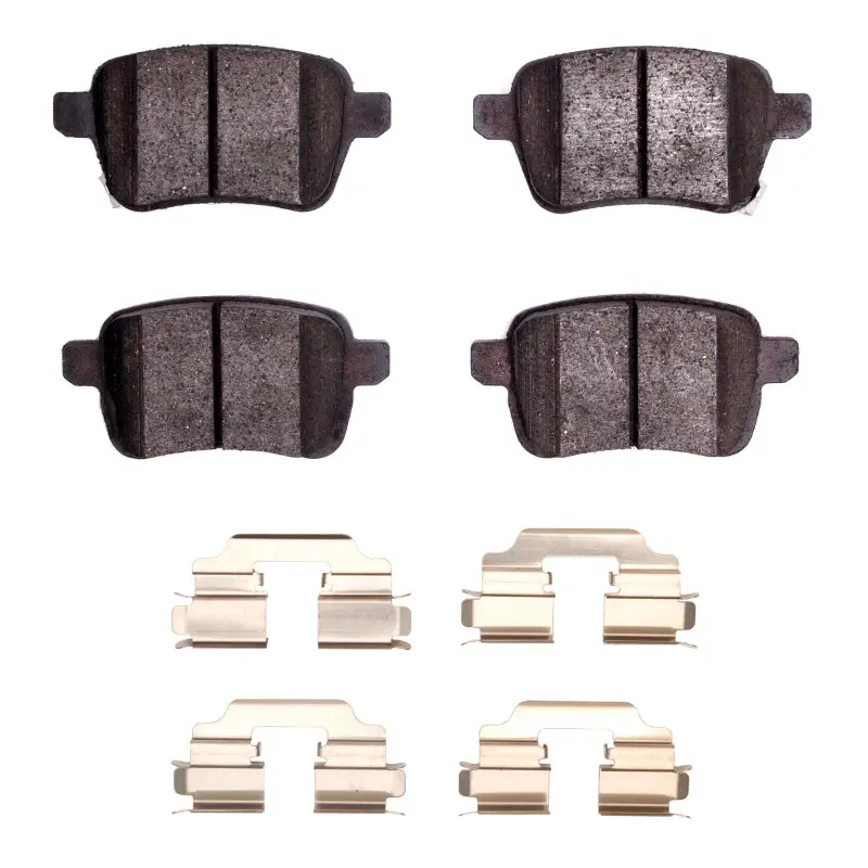 R1 14-19 Fiat 500L Rear Ceramic Pads & Hardware Kit 1