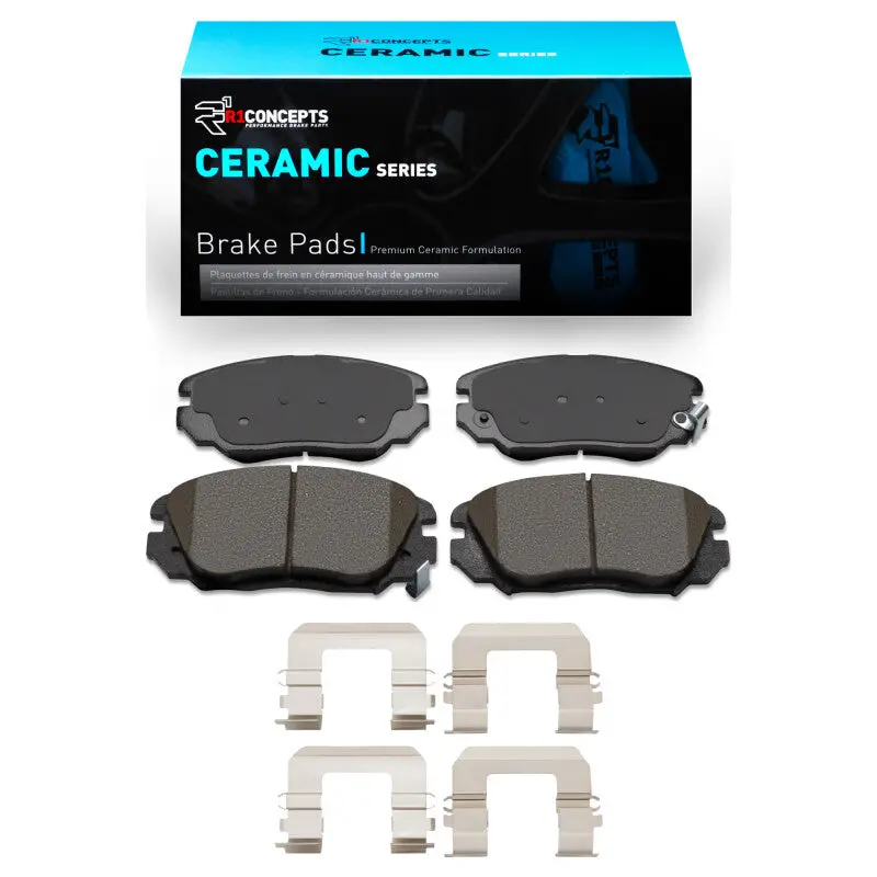 R1 05-11 Hyundai Sonata Front Ceramic Brake Pads & Hardware Kit 1