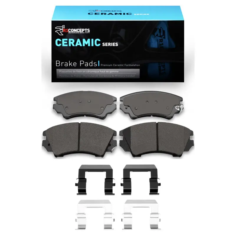 R1 10-17 Chevrolet Caprice Front Ceramic Pads & Hardware Kit 1