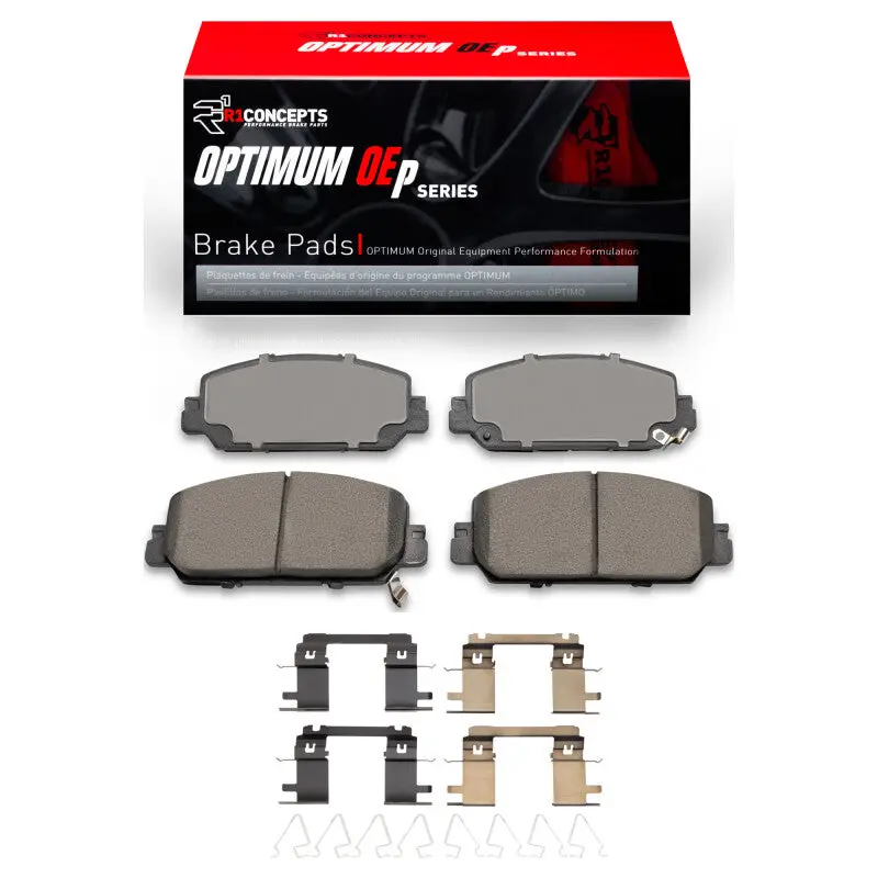 R1 17-19 Honda Cr-V Front Optimum Oe Brake Pads & Hardware Kit 1