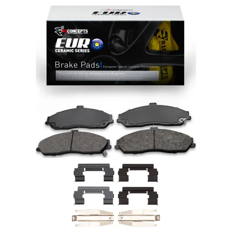 R1 1997-2013 Chevrolet Corvette Front R1 Euro Ceramic Pads & Hardware Kit 1