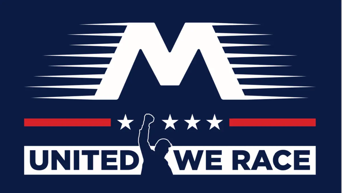 United We Race Freedom Decal 6.5"X4" 1