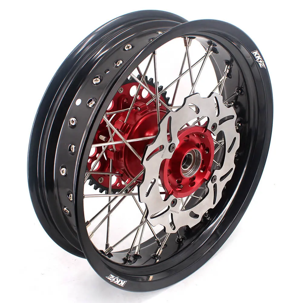 Kke 4.25*17Inch Cush Drive Supermoto Rear Wheel For Honda Xr400r 1996-2004 Xr600r 1991-2000 1